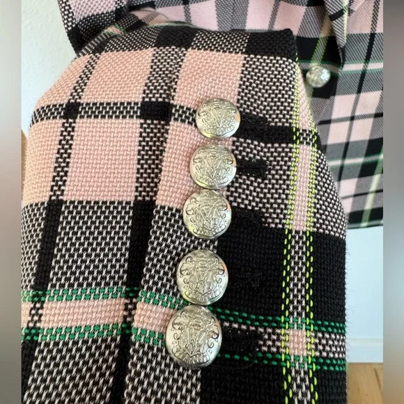 Veronica Beard pink, green & black Dickey Jacket Size 8 - Picture 4 of 7